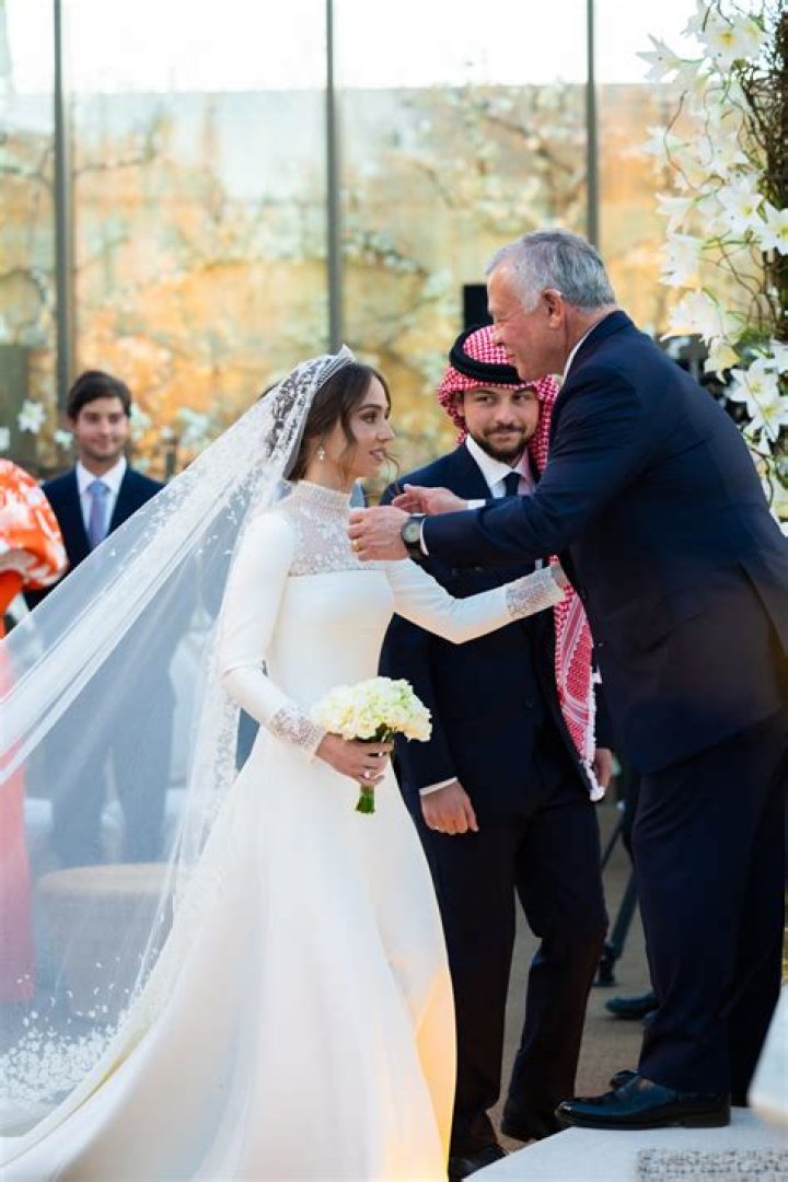 Dior gave us a better look at Princess Iman’s high-neck bespoke wedding gown