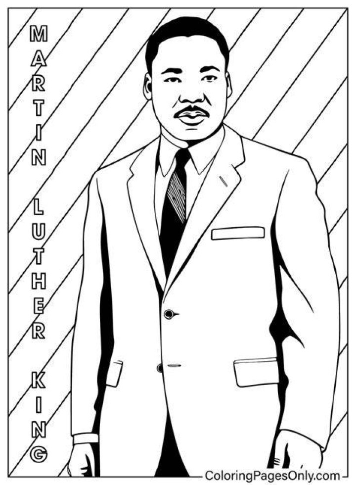 Martin Luther King, Jr. Coloring Page 1 Martin Luther King, Jr. Coloring Page 1